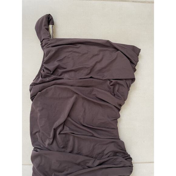 Carmen Marc Valvo Swimsuit One Piece Swimwear One Shoulder Swim - Picture 6 of 11